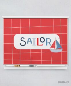 پرده شید اتاق پسرانه طرح قایق ملوانی مدل Sailor