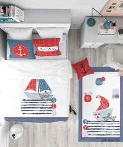 روتختی پسرانه 4 تکه  طرح قایق ملوانی مدل Sailor