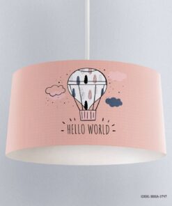 لوستر اتاق دخترانه طرح بالون مدل Hello World