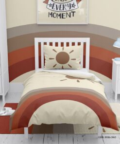 روتختی کودک دخترانه 4 تکه طرح رنگین کمانی  مدل Sun