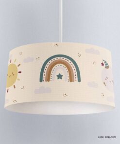 لوستر اتاق دخترانه طرح رنگین کمانی مدل Hello Sunshine