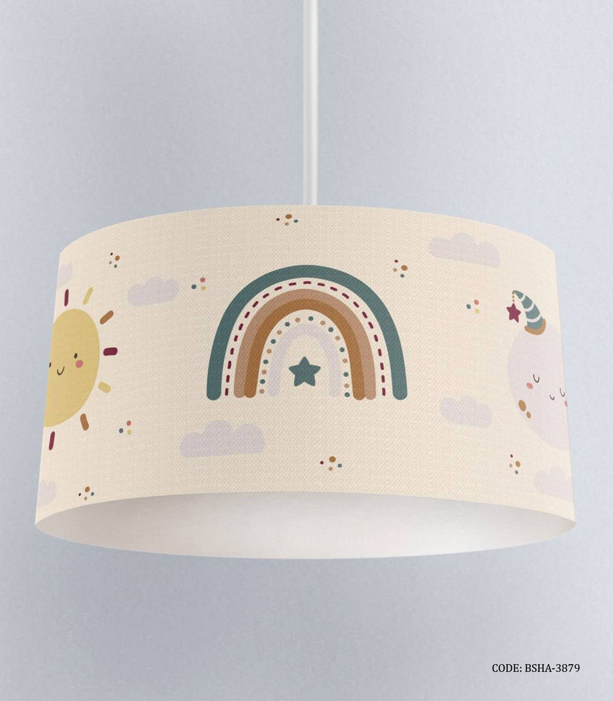 لوستر اتاق دخترانه طرح رنگین کمانی مدل Hello Sunshine