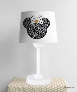 آباژور اتاق دخترانه طرح میکی موس سفید مشکی مدل Love