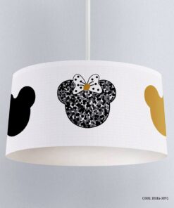 لوستر اتاق دخترانه طرح میکی موس سفید مشکی مدل Love