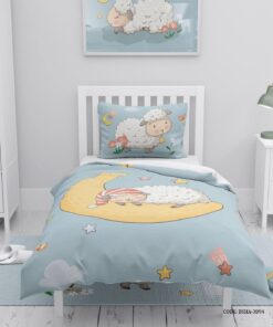 روتختی کودک پسرانه 4 تکه طرح بره ناقلا مدل Lamb