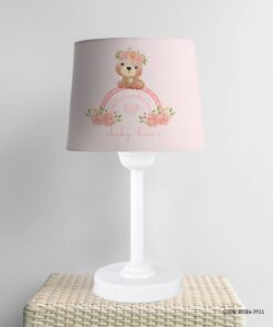 آباژور اتاق دخترانه طرح خرس و رنگین کمان مدل Sweet Lady