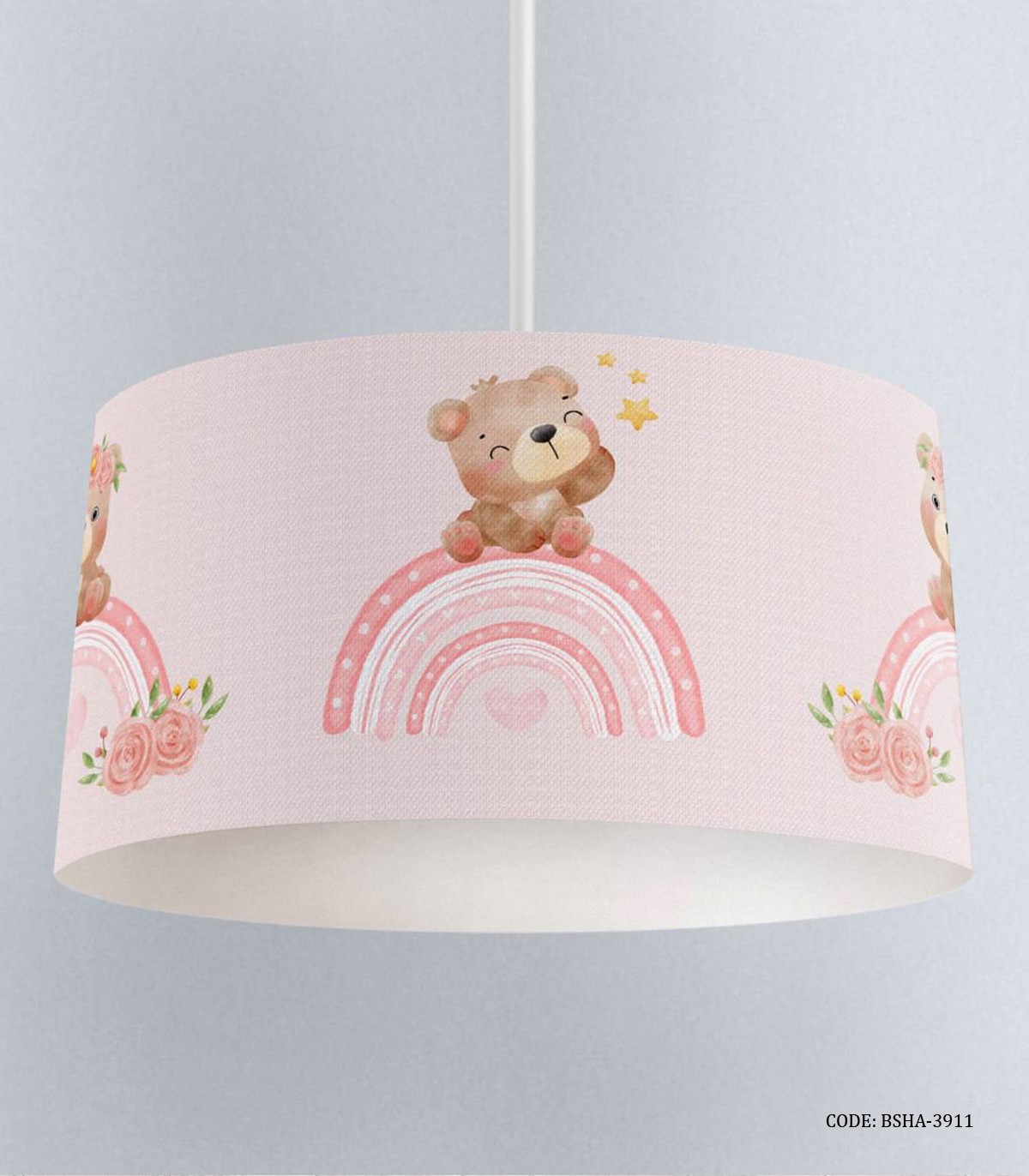 لوستر اتاق دخترانه طرح خرس و رنگین کمان مدل Sweet Lady
