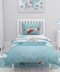 روتختی کودک پسرانه 4 تکه طرح بالون و هواپیما مدل Travel