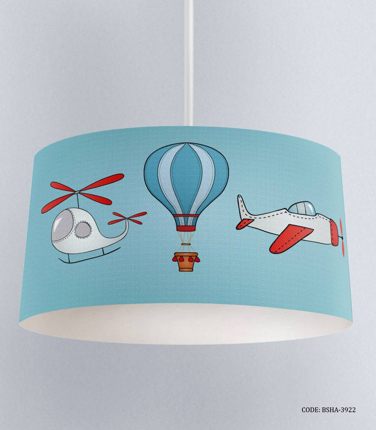 لوستر اتاق پسرانه طرح بالون و هواپیما مدل Travel