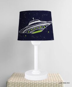 آباژور اتاق پسرانه طرح بشقاب پرنده و فضا پیما مدل Explore the Space