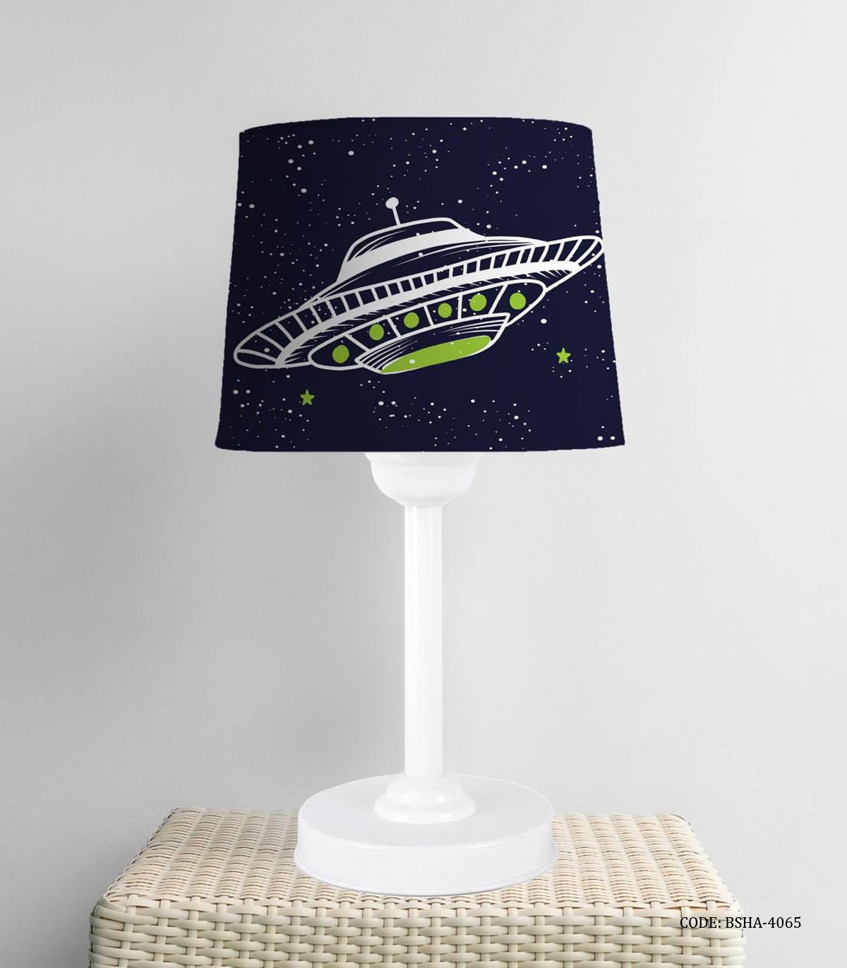 آباژور اتاق پسرانه طرح بشقاب پرنده و فضا پیما مدل Explore the Space