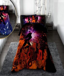 روتختی دخترانه با لحاف دو رویه طرح موزیک مدلLady Musician