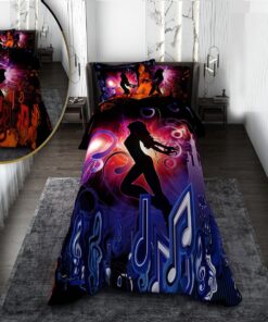 روتختی دخترانه با لحاف دو رویه طرح موزیک مدلLady Musician