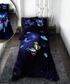 روتختی دخترانه با لحاف دو رویه  طرح پروانه مدل Butterfly