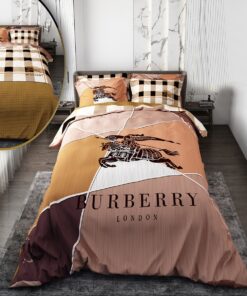 سرویس لحاف روتختی دو نفره دورو طرحدار طرح چهارخونه BURBERRY