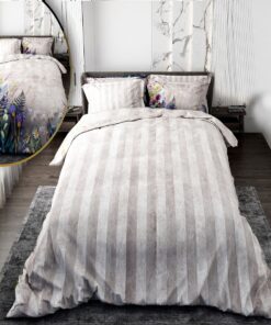 سرویس لحاف روتختی دو نفره دوروی طرح گل و راه راه مدل الا