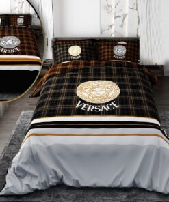 سرویس لحاف روتختی اسپرت دو نفره دورو طرح چهارخونه ورساچه