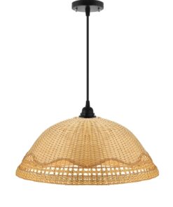 لوستر حصیری بامبو مدل مهگل