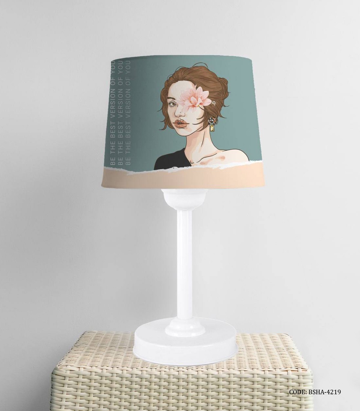 آباژور اتاق دخترانه طرح دختر مدل Be the Best Version of You