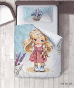 روتختی 4 تکه دخترانه طرح دختر مدل Cute Girl