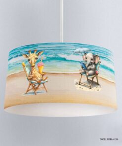 لوستر اتاق پسرانه طرح فیل و زرافه مدل Holiday