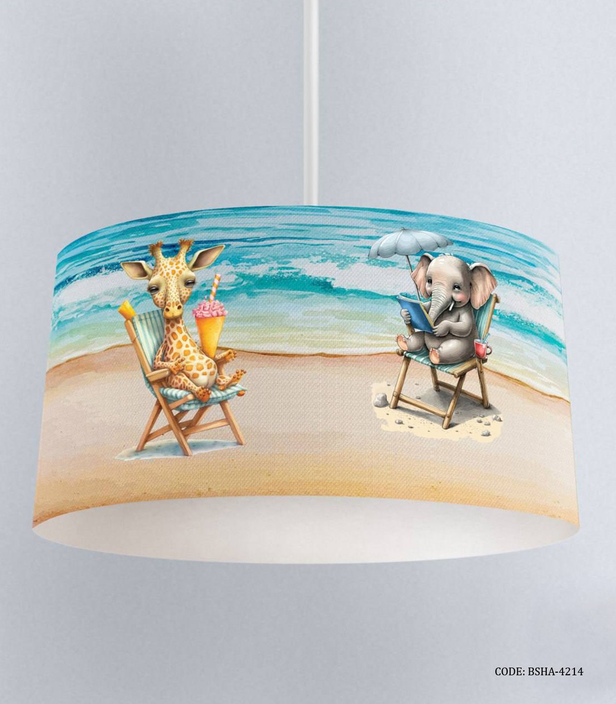 لوستر اتاق پسرانه طرح فیل و زرافه مدل Holiday