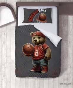 روتختی پسرانه 4 تکه طرح خرس تدی بسکتبالیست مدل Basketball