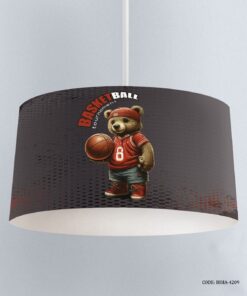 لوستر اتاق پسرانه طرح خرس تدی بسکتبالیست مدل Basketball