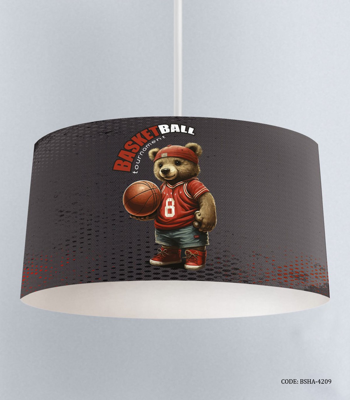 لوستر اتاق پسرانه طرح خرس تدی بسکتبالیست مدل Basketball