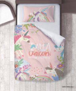 روتختی دخترانه 4 تکه طرح یونیکورن مدل I am a Unicorn