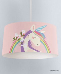 لوستر اتاق دخترانه طرح یونیکورن مدل I am a Unicorn