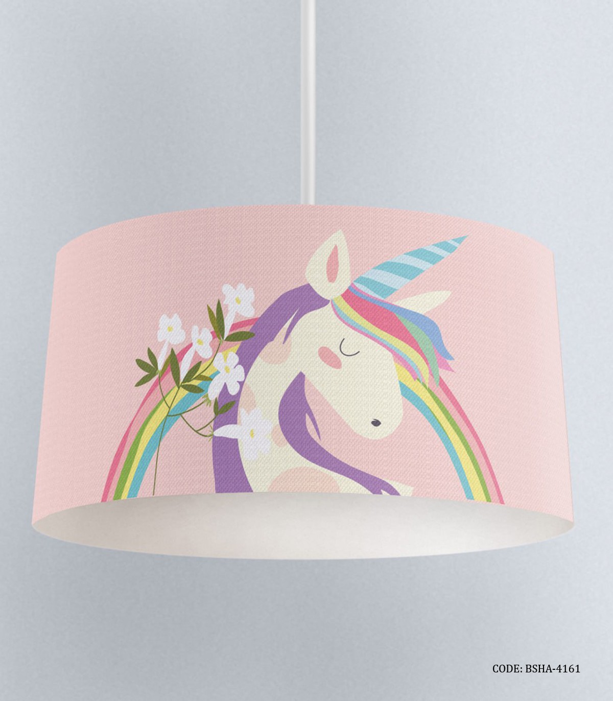 لوستر اتاق دخترانه طرح یونیکورن مدل I am a Unicorn