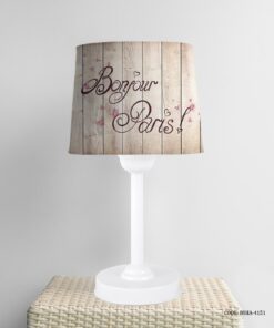 آباژور اتاق دخترانه طرح دختر مدل Bonjour Paris