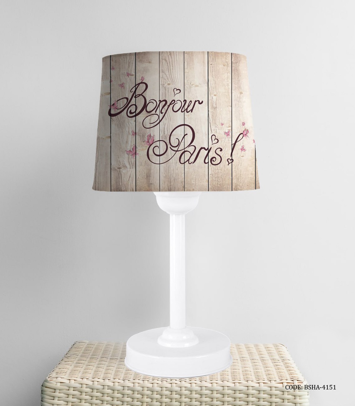 آباژور اتاق دخترانه طرح دختر مدل Bonjour Paris