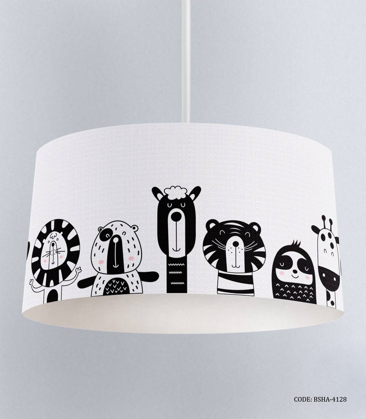 لوسترسیاه و سفید اتاق پسرانه طرح حیوانات مدل Home in Jungle