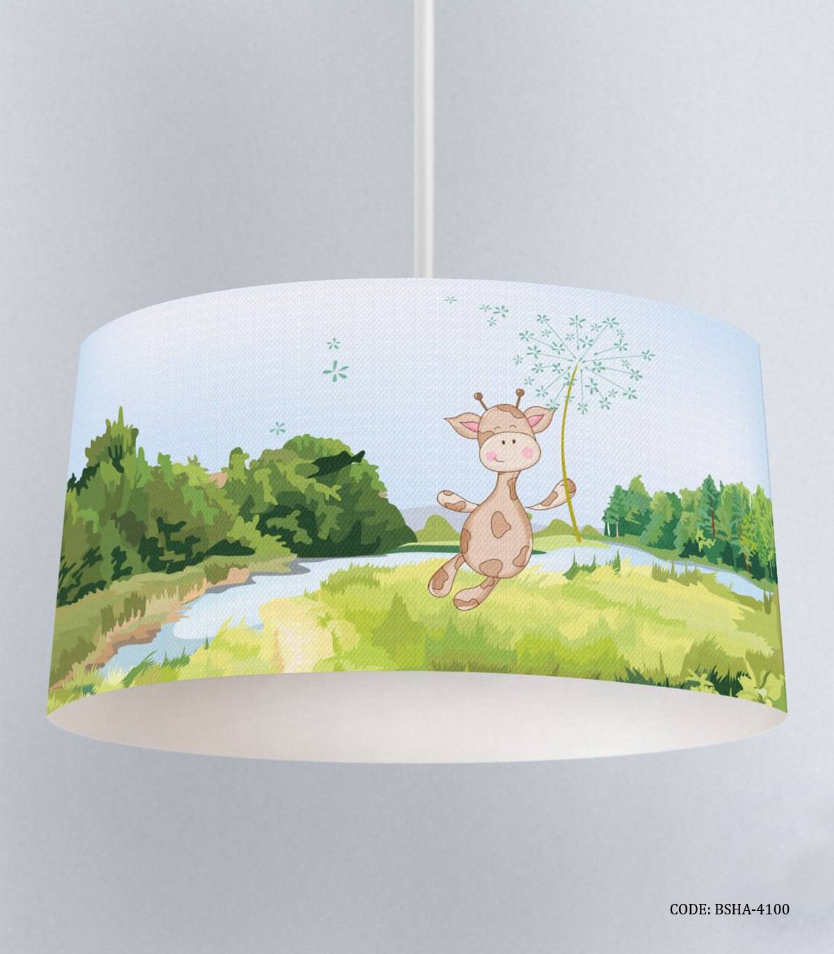 لوستر اتاق پسرانه طرح زرافه مدل Happy Giraffe