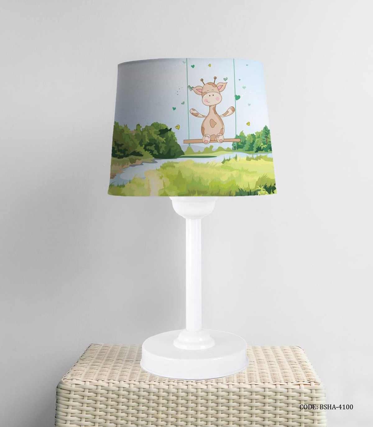 آباژور اتاق پسرانه طرح زرافه مدل Happy Giraffe