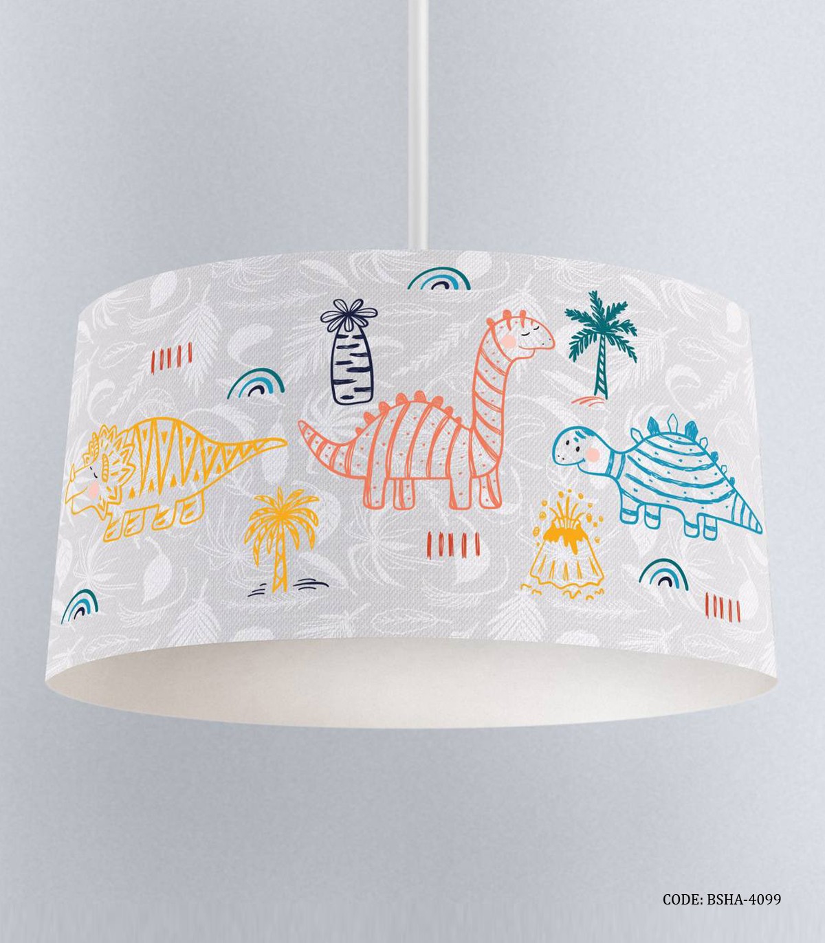 لوستر اتاق پسرانه طرح دایناسور مدل Triceratops