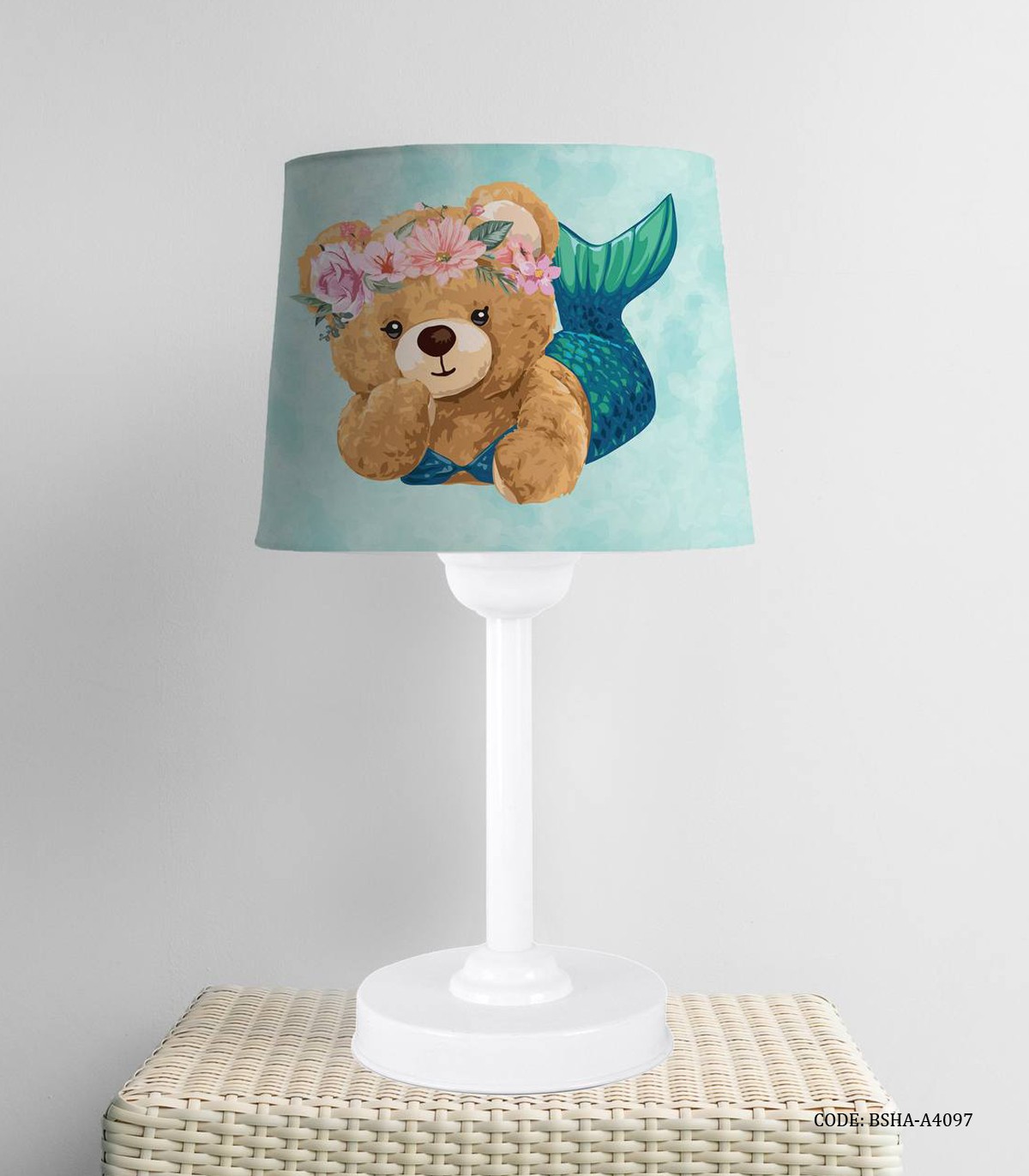 آباژور اتاق دخترانه طرح خرس پری دریایی مدل MERMAID