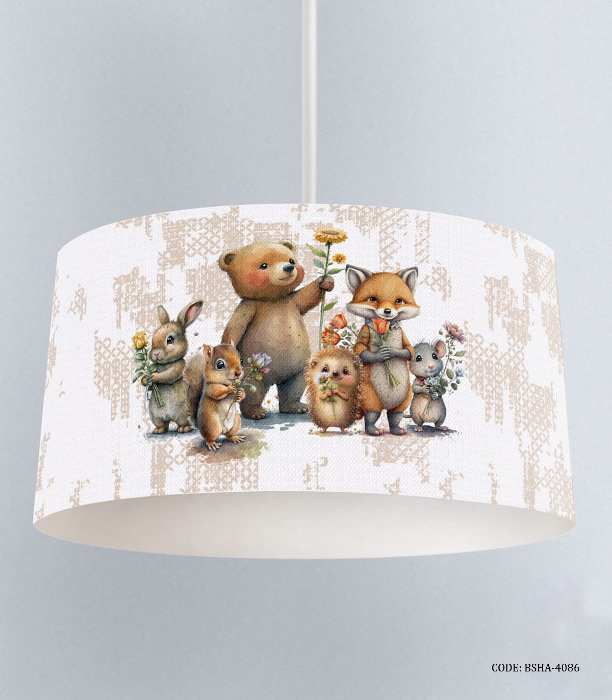 لوستر اتاق پسرانه طرح حیوانات جنگل مدل Sunflower