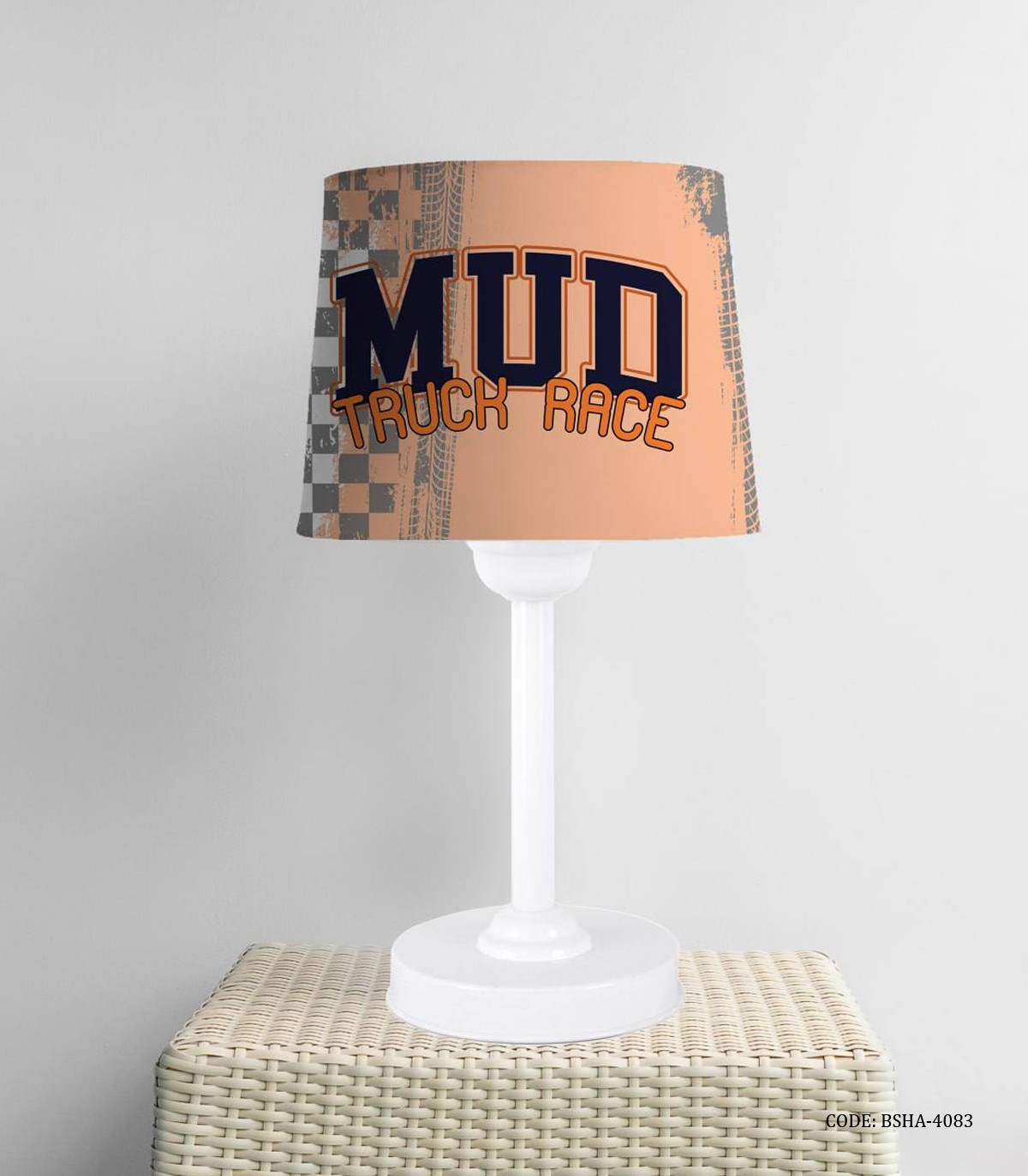 آباژور اتاق پسرانه طرح ماشین مدل Truck Race 1972