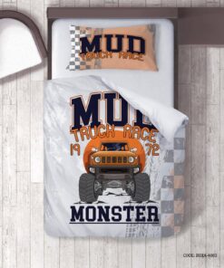 روتختی پسرانه 4 تکه طرح ماشین مدل Truck Race 1972