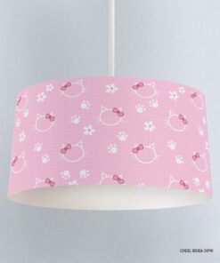 لوستر صورتی اتاق دخترانه طرح گربه مدل Meau