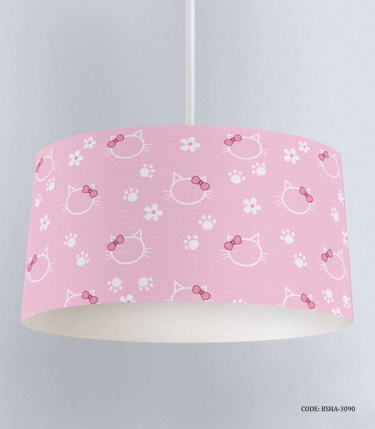 لوستر صورتی اتاق دخترانه طرح گربه مدل Meau