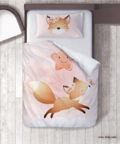 روتختی دخترانه 4 تکه طرح روباه مدل Little Foxy
