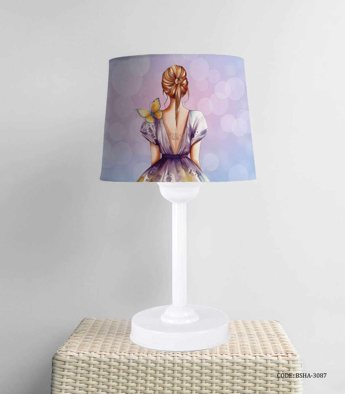 آباژور یاسی بنفش اتاق دخترانه طرح دختر مدل You Are a GEM