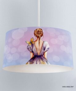 لوستر یاسی بنفش اتاق دخترانه طرح دختر مدل You Are a GEM