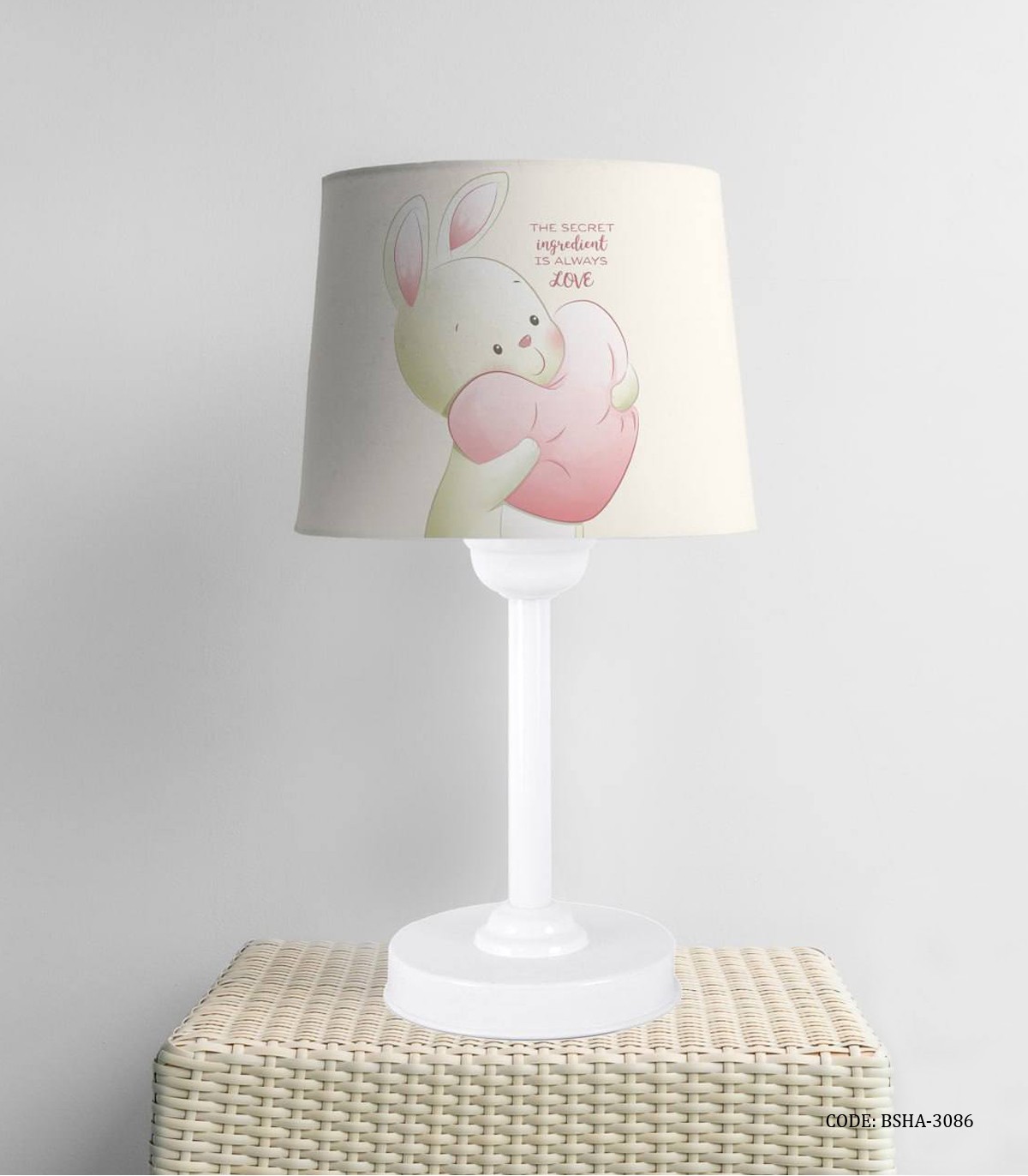 آباژور اتاق دخترانه طرح خرگوش مدل The secret of love