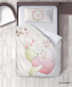 روتختی دخترانه 4 تکه طرح خرگوش مدل The secret of love