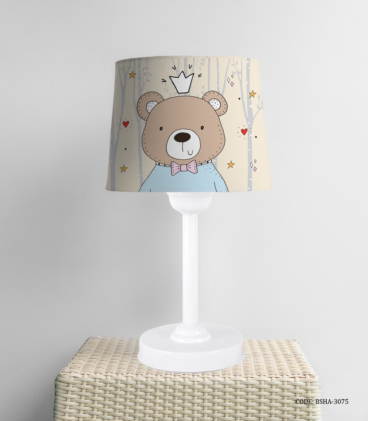 آباژور اتاق پسرانه طرح خرس مدل The king of the toys land